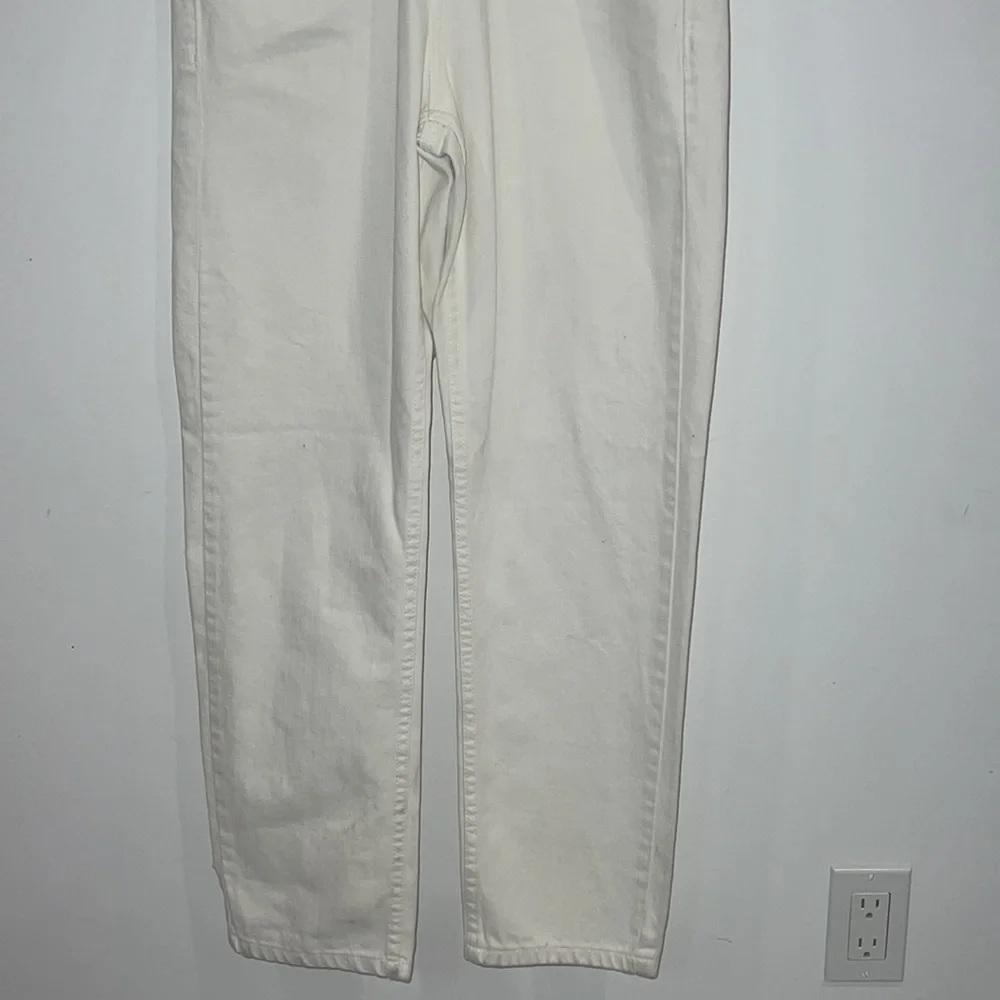 FREE People Marci button through denim jumpsuit in white size XS - Picture 9 of 17